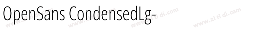 OpenSans CondensedLg字体转换